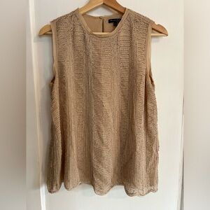 Massive Dutti scallop hem sequin top